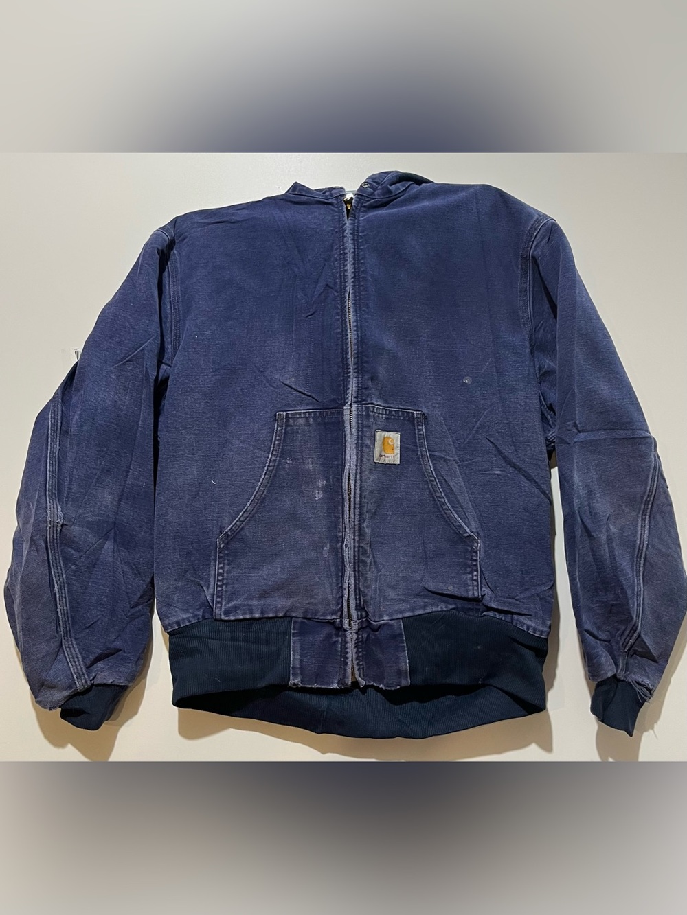 VTG Carhartt J130 MDT Quilted
Duck Canvas Hooded Jacket Sz large